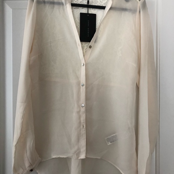 Zara back lace blouse - Picture 2 of 5